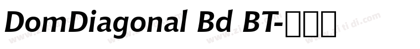 DomDiagonal Bd BT字体转换